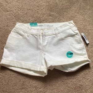 White Jean Shorts Size 2